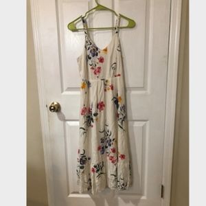 Fit & Flare Floral Cami Midi Dress